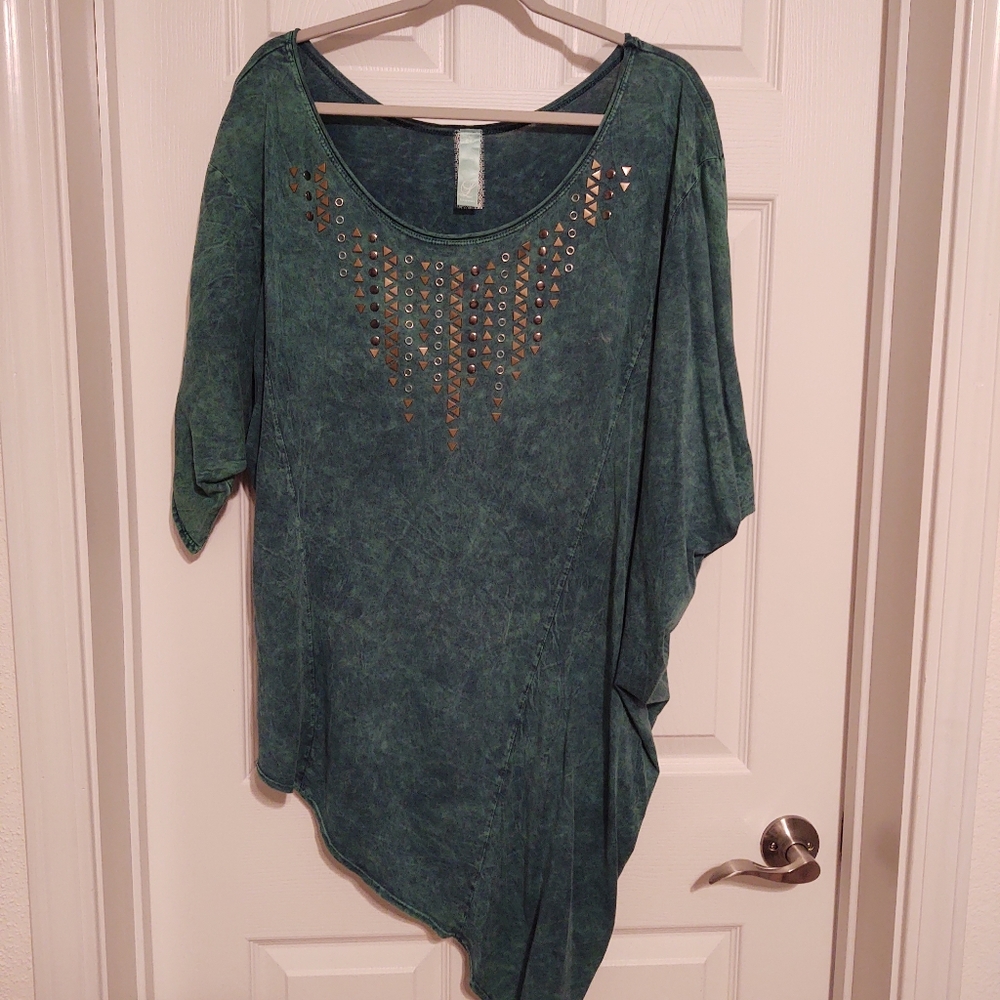 Lawman asymmetrical oversized blouse